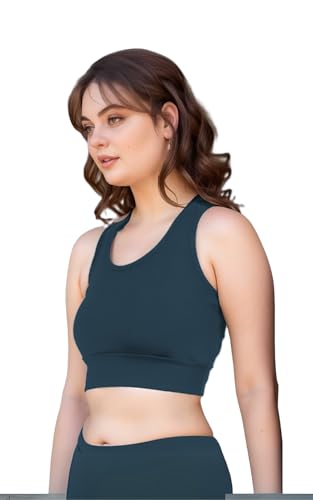 Image of Sports Bra for Women | Non-Padded High Support Gym, Yoga & Running Bra | Seamless Sweat-Wicking Polyester Workout Bra