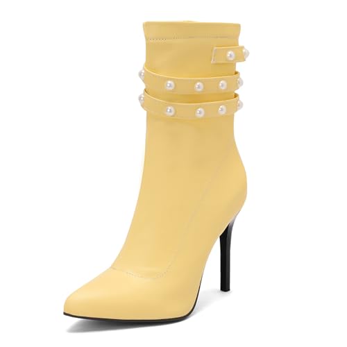 Bottines femme talon aiguille élégant design pointu Bviennic 2697 pour grands événements