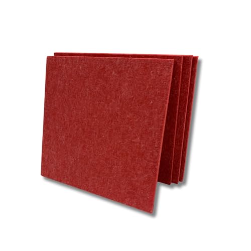 Image of MMT Acoustix Premium Felt Acoustic Panels for Offices, Bedrooms & Studios | Sustainable PET Felt Panels for Echo Reduction & Sound Absorption | 2x2 Ft, 9mm Thick | X-Mas - Pack of 8