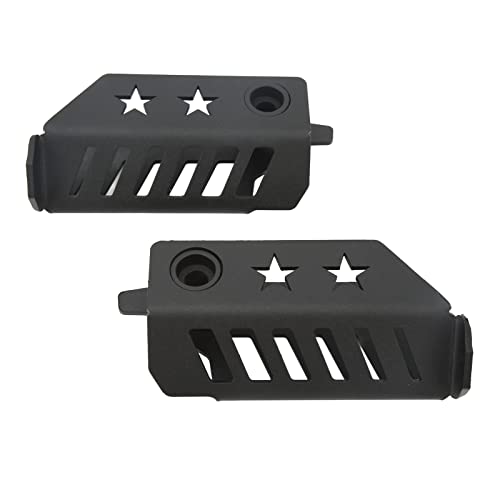 Reposapiés plegables de acero negro para Ford Bronco de 2 y 4 puertas 2021-2022 5