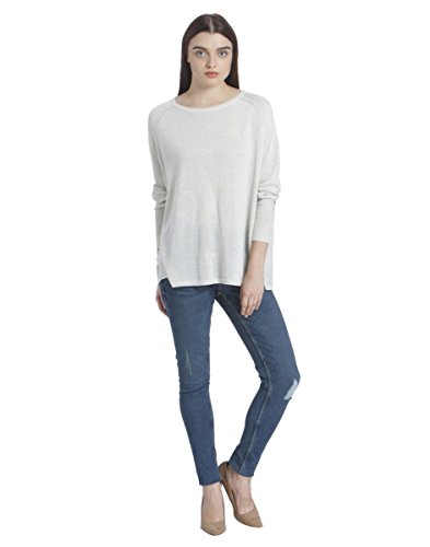 Image of VERO MODA Women's Synthetic Round Neck Sweatshirt