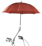 topro schirm für rollator troja/troja 2g/olympos Farbe: rotbraun Rollatorschirm Protektor inkl. Befestigung rotbraun