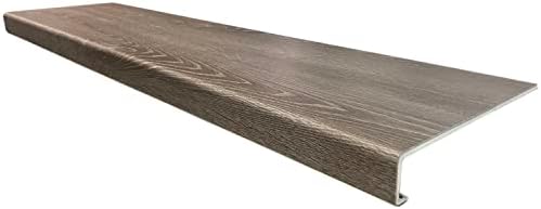 Step Solution Stair Treads and Filler Combo Kit - Vinyl Planks on Stairs - Match Home Depot Vinyl Floor Colors - Seamless Bullnose - 42" Length - Choice Oak Tread (2 Pack)