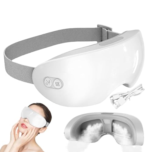 Dampftherapie-Maske, Massage -Augenabdeckung, Augendampfer für trockene Augen, Augenmassagegerät, Heiß- und Kaltdampf-Augenmaske für Augenringe, Schwellungen, Für Wellness & Entspannung, 17,2 X 7,6 C