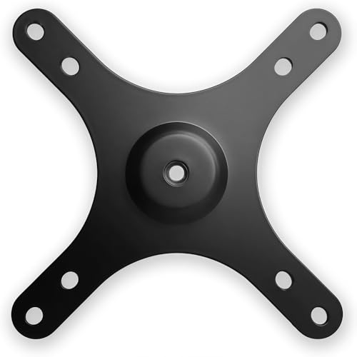 Kado Portable Monitor Stand Adapter Bracket Plate, 1/4 Screw Hole to 100x100mm/75x75mm Universal Tripod, Wall & Arm Mount for Desktop Monitor Portrait/Landscape Mode