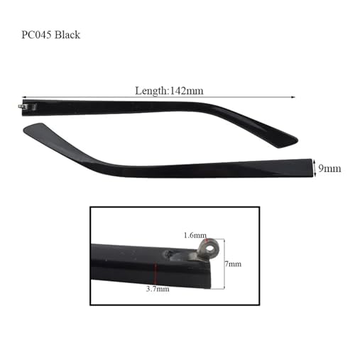 Repara tus monturas rotas con este pack de 20 piezas de patillas de plástico para gafas de PC 3