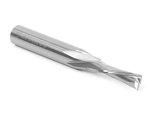 Image of YONICO Downcut Router Bits Spiral 2 Flute Solid Carbide CNC Low Helix End Mill 3 /16-Inch Dia 1 /4-Inch Shank 36212-SC