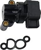 Evan Fischer Idle Control Valve Compatible with Kia Sportage 1997-2010 Hyundai Santa Fe 2001-2006 Tucson 2005-2009 w/ 2 mounting holes Replaces# 3515033010
