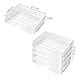 ASelected A4 Ablagefächer Stapelbar, Ordnungssystem Büro, 4-stöckige Ablagekorb, Dokumentenablage, 31,5 x 24,5 x 7 cm, für Papier, Zeitschriften, Quittungen, Bürobedarf (weiß）