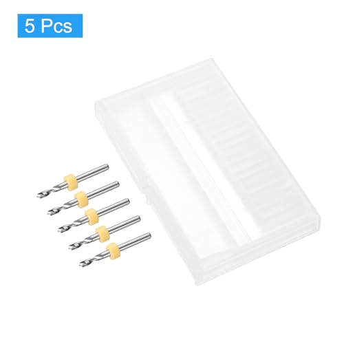 QUARKZMAN PCB Bohrer 2,9mm Wolframkarbid Drehwerkzeug Schmuck CNC Gravur Print Leiterplatte Mikro Bohrer 1/8 Zoll Schaft 5 Stück
