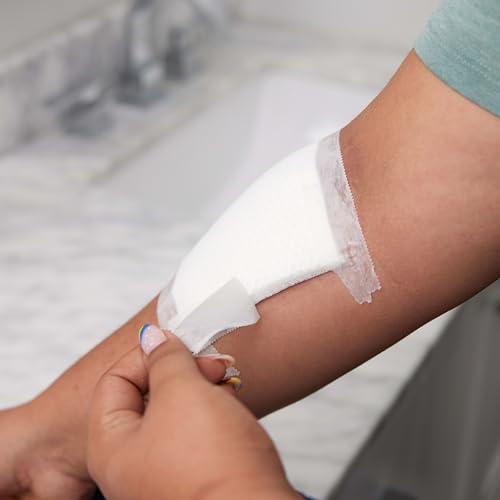 Image of BAND-AID Brand Absorbent Cushion Care Sterile Square Gauze Pads for First Aid Protection of Minor Cuts, Scrapes & Burns, Non-Adhesive, Wound Care Dressing Pads, Large, 4 in x 4 in, 25 ct