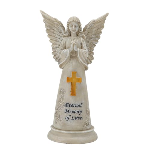 Figurines d'ange priant en résine - Statues de jardin - Étanches - Décoration de jardin d'extérieur - Statue d'ange - Décorations de jardin pour l'extérieur