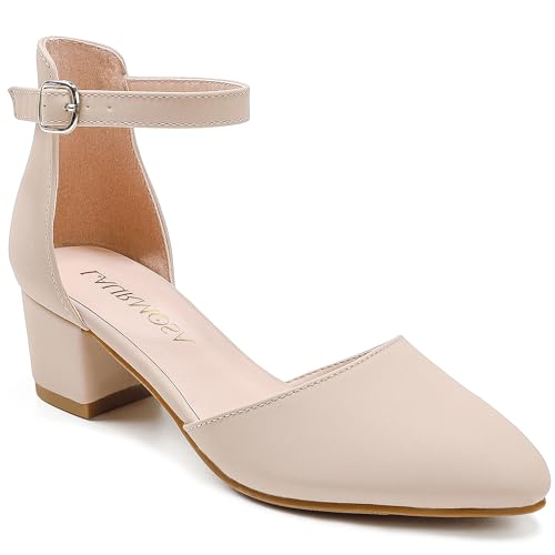 Flower Girl Shoes Closed Toe Heels for Girls Dress Shoes Ankle