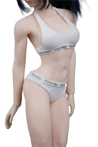 1/6 Scale Female Clothes,Female White Bras Underwear Clothing For 12Inch Ph Tbl Jo Seamless Action Figure Body (A) #TOP5