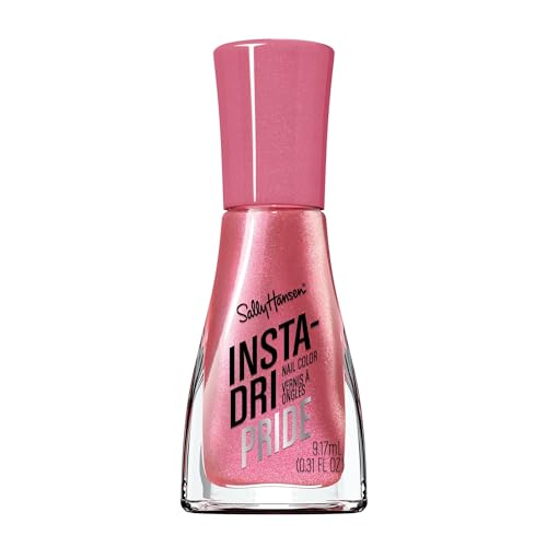 Sally Hansen Insta-Dri Nail Polish, 3-in-1 formula with built-in base and top coat. 1 Stroke, 1 Coat Done. Dries in 60 seconds.