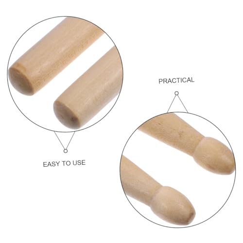 TOYANDONA 12 Pares de Baquetas 5A de Madera de Arce para Batería – Agarre Suave para Práctica Musical y Clase de Percusión Juvenil miniatura 3