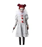 Juguetutto - Disfraz Payasa Asesina It niña - Halloween (5-6 años)