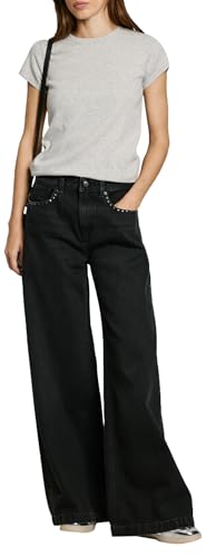 Pepe Jeans Merida Camiseta, Gris Multicolor, S para Mujer