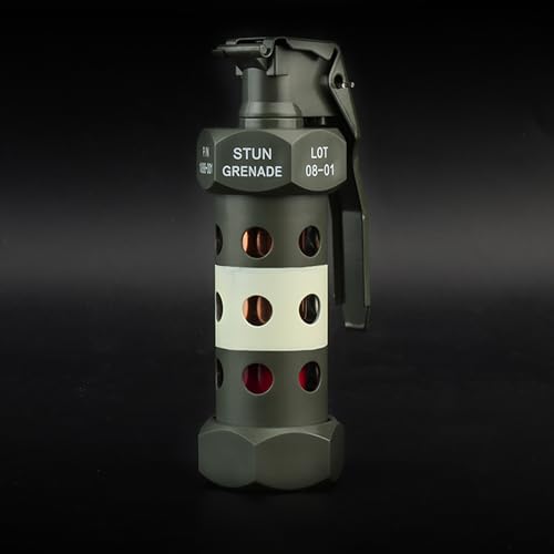 Disratw M84 Airsoft Flashbang Grenade Toy Plastic CS Hand Grenade Model Outdoor Camping Emergency Light Tactical Gear Accessories for Army Fans Cosplay Props CS Game (No Function) - Thumbnail 7