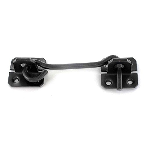 150mm(6) - Black Wire Cabin Hook & Eye Shed Gate