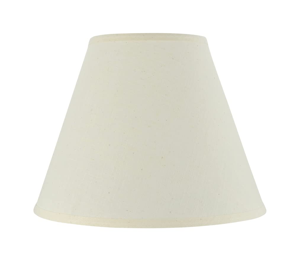 Aspen Creative 32287A, Transitional Hardback Empire Shaped Spider Construction Lamp Shade in Beige, 14" Wide (7" x 14" x 11")