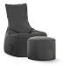 Produktbild SITTING POINT only by MAGMA Sitzsack-Set Brava Swing + Hocker anthrazit