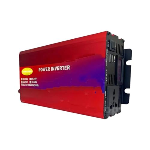 Inversor Corriente Inversor Doble Voltaje Alta Resistencia 4000W Y 5000W 12V 24V/48V 60V/72V A 220V con Pantalla LCD Carga USB Y Protección Completa Transformador(12V and 24V,220V Uni,5KW)