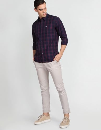 Image of Arrow Men's Checkered Slim Fit Shirt