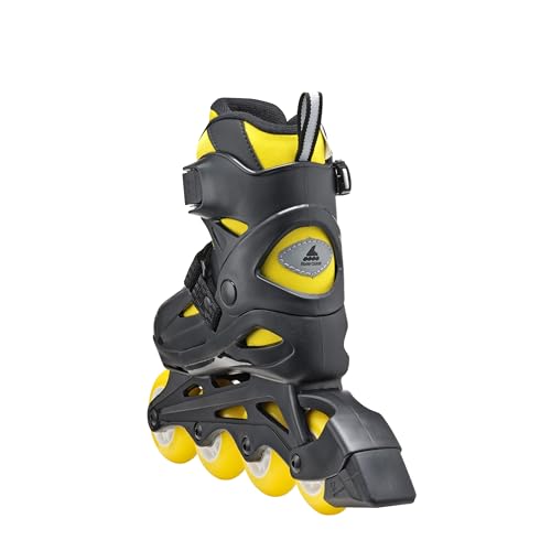 Rollerblade Fury, łyżworolki dla chłopców, do noszenia w czasie wolnym, dla dzieci, czarne/żółte, rozmiar 33-38
