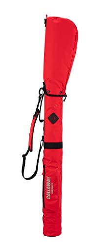 Callaway Laidback Club Bag RED 23 Men's Club Case, Holds 5 to 6 Bottles, Fits 47 Inch, Red