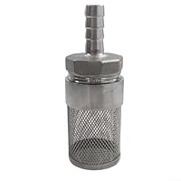 Zuverlässiges Schlauchstutzensieb aus Edelstahl 304, Schlauch Barb Filter, Sieb Mesh Rohrpumpe Pumpenfilter, perfekt für die Aufrechterhaltung eines sauberen Wasserflusses in Pumpen (12 mm)