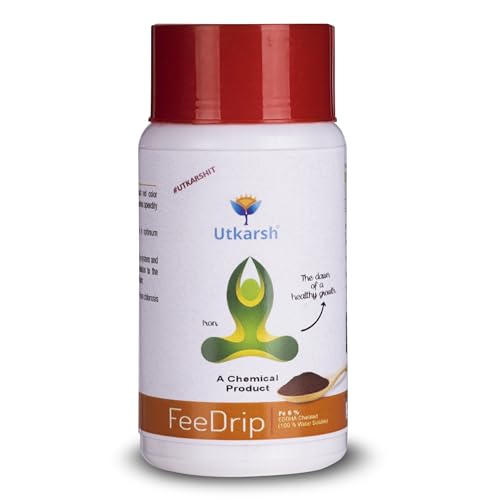 Image of Utkarsh FeeDrip - Fe 6% EDDHA Chelated (100% Water Soluble Chemical for Soil Application) (250 gm; Pack of 1)