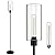 BoostArea Floor Lamp for Living Room, Modern Standing Lamp Stand Up Lamp with Glass Lampshade, 4W Bulb Included, Pole Lamp Tall Lamps for Bedroom, Living Room, Office, Kids Room, Reading