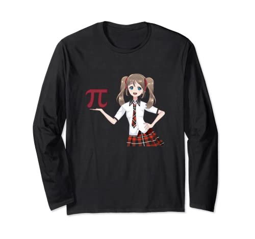 Anime Girl Math Happy Pi Day Geek Science Lovers Otaku Manga Larga
