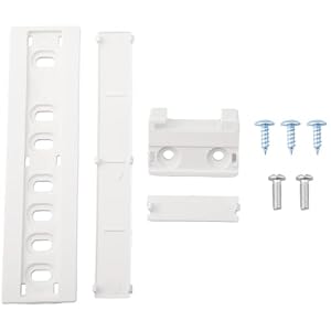 Tabanzhe 1Pack Integrated Fridge Freezer Door Slider Kit,Universal Fridge Door Sliding Bracket Fixing Kit,Mounting Installation with Bracket and Clip,Replacement Repair Part for Built In Refrigerator