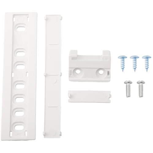 Tabanzhe 1Pack Integrated Fridge Freezer Door Slider Kit Universal Fridge Door Sliding Bracket Fixing Kit Mounting Installation with Bracket and Clip Replacement Repair Part for Built In Refrigerator