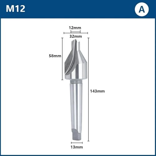 Foret central Weldon M12 Type A pour éviter les déviations sur acier et aluminium