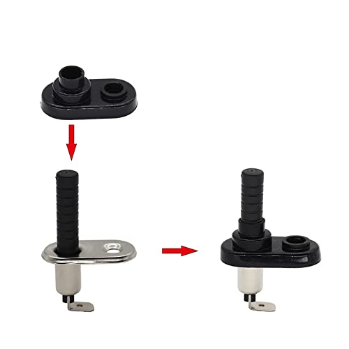 2Pcs Waterproof Dustproof Door Jamb Flange Light Hood Mount Pin Switch Nickel Plated Rubber Boot Door Alarm Universal Car Truck Boat 20A 12Vdc Replacement Parts #TOP4