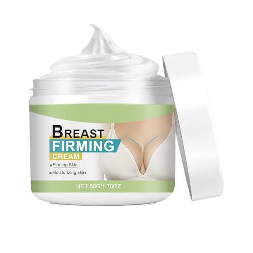 Crema reafirmante para el pecho, reafirmante y escote, reafirmante y efecto de volumen, nutritiva y firme para el pecho, hidratación profunda, crema de masaje reafirmante para el busto (50 g)