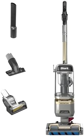 Shark | Upright Vacuum Cleaner for Home | Rotator Lift-Away | No Hair Wrap | HEPA Filter | Lightweight Bagless Vacuum for Pet Hair | LED Headlights For Carpets & Hardwood Floors | Silver | LA502