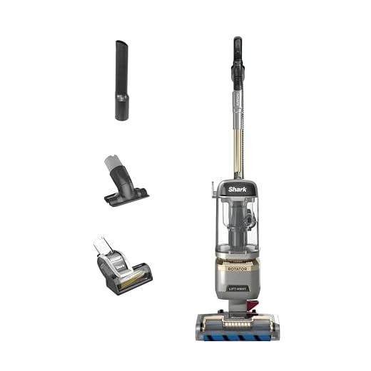 Shark | Upright Vacuum Cleaner for Home | Rotator Lift-Away | No Hair Wrap | HEPA Filter | Lightweight Bagless Vacuum for Pet Hair | LED Headlights For Carpets & Hardwood Floors | Silver | LA502