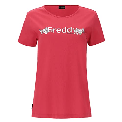 FREDDY - T-Shirt Stampa Training Floreale e Retro
