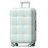 MGB TSAロック付きキャリーオンラゲッジ、20インチPCハードサイドスーツケース、フロントオープニングアルミフレーム機内持ち込み手荷物22x14x9 航空会社承認済みスーツケース 360°ダブルスピナーホイール付き, グリーン, 28 Inch - Checked