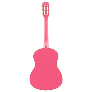 Mad About MA-CG09 Guitare Classique avec Étui de Transport, Sangle, Médiator et Cordes de Rechange, de Taille 1/2, Rose - Les Beatles, Paul McCartney, John Lennon, RIngo Starr, George Harrison Mad About MA-CG09 Guitare Classique avec Étui de Transport, Sangle, Médiator et Cordes de Rechange, de Taille 1/2, Rose – Image 5