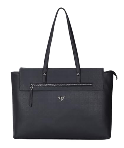 Image of Premium Women's Laptop Tote Bag | Handcrafted Leatherette Shoulder Handbag | 2 Pocket Stylish Office & Casual Carry Bag