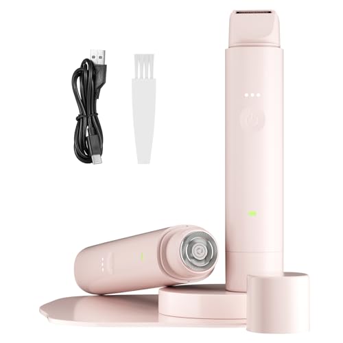 Lady Shavers for Women - 2 in 1 Electric Shaver - Cordless Facial Hair Remover for Women - Painless Electric Razor Bikini Trimmer for Legs/Armpit/Lip/Chin/Face Hair Removal