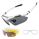 ROCKBROS Polarized Sunglasses Men Women Cycling/Pickleball/MTB Glasses UV Protection, Suitable for Myopia Glasses