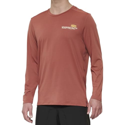 Jersey premium de ciclismo 100% Airmatic Long Sleeve en color cardinal talla L