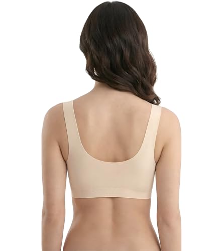 Image of DClub Comfort Revolution Seamless Bra -Easy lite Full-Coverage Wireless Everyday Bra with Soft Comfort with Removable Pad.