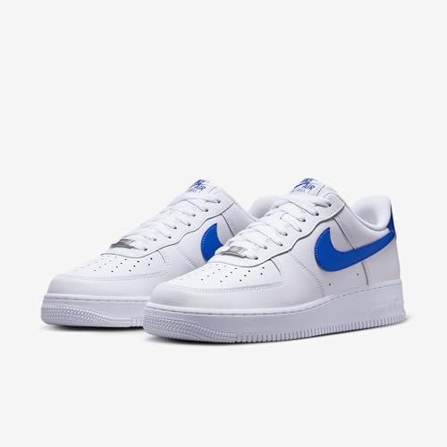 Nike Air Force 1 '07 Men's Shoes (FJ4146-113, White/White/Hyper Royal)2